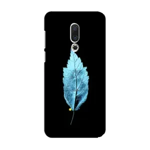 Чохол з картинками на чорному фоні для Meizu 15 (Листя)