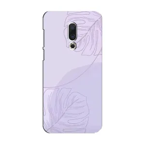 Чохол квітковий дизайн для Meizu 15 (Монстера фіолетова)