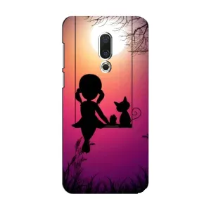 Дівчачий Чохол для Meizu 15 (На гойдалці)