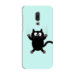 Силиконовый чехол с котиком для Meizu 15 (Падающий кот)
