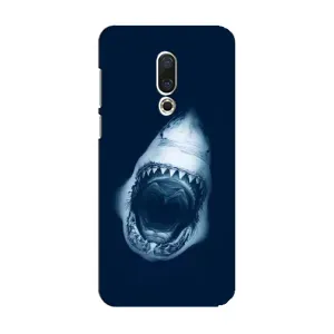 Силиконовый бампер с картинкой животных для Meizu 15 (Пасть Акулы)