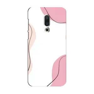 Чохол квітковий дизайн для Meizu 15 (Рожевий фон)
