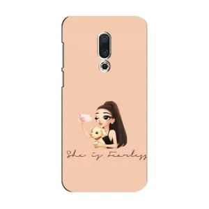 Силиконовый Чехол на Meizu 15 с картинкой Стильных Девушек (С собакой)