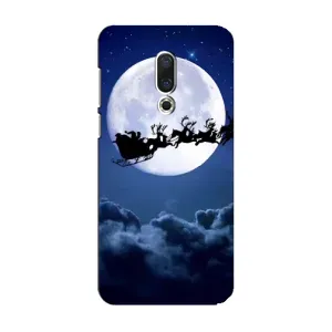 Чехол Санта Клаус для Meizu 15 (Санта - луна)