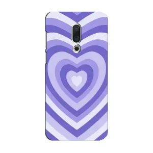 Чехлы с тематикой "Маленькие Сердечки" на Meizu 15 (Сердце фиолет)