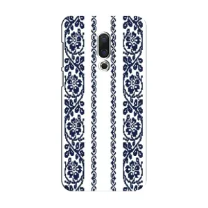 Силиконовый Чехол на Meizu 15 с картинкой Вышиванки (Синяя вышиванка)