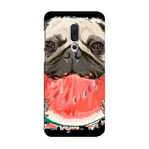 Чехол (ТПУ) Милые собачки для Meizu 15 (Смешной Мопс)