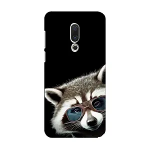 Силиконовый Чехол с Енотами на Meizu 15 (Стильный Енот)