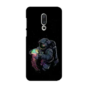 Силиконовый Чехол с принтом "Космонавты" на Meizu 15 (В руках земля)