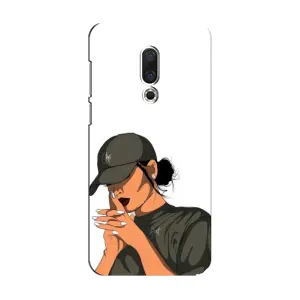 Силиконовый Чехол на Meizu 15 с картинкой Стильных Девушек (В зеленом)