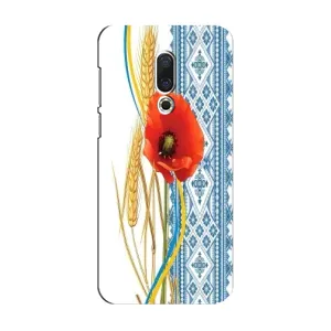 Силиконовый Чехол на Meizu 15 с картинкой Вышиванки (Вышиванка с цветком)