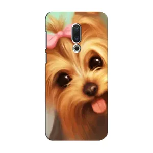 Чехол (ТПУ) Милые собачки для Meizu 15 (Йоршенский терьер)