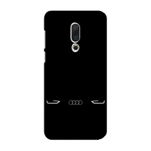 Силіконовий бампер з картинкою машини на Meizu 16 Plus (Сілует Audi)