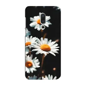 Чехол с ромашками на Meizu 16 Plus (Белые ромашки)