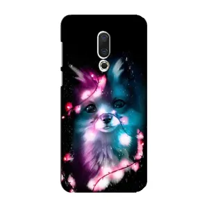 Чехол с Лисичкой для Meizu 16 Plus (Черная Лиса)
