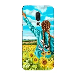Чохол Стильні дівчата на Meizu 16 Plus (Дівчина на полі)