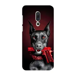 Чехол ДОБЕРМАН для Meizu 16 Plus (Доберман злой)