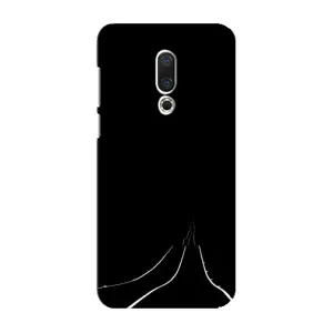 Чехол с картинками на черном фоне для Meizu 16 Plus (Дорога)