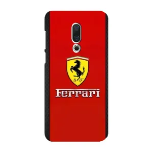 Силіконовий бампер з картинкою машини на Meizu 16 Plus (Ferrari Logo)