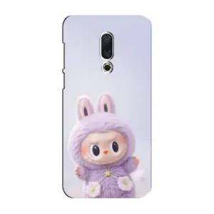 Чехол с принтом Лабубу для Meizu 16 Plus (Фиолетовый Лабубу)
