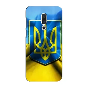 Чехол с картинкой (Патриотический ГЕРБ) на Meizu 16 Plus (Герб и Флаг Украины)