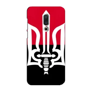 Чехлы УПА (Красно-Чёрный) на Meizu 16 Plus (Герб Украины)