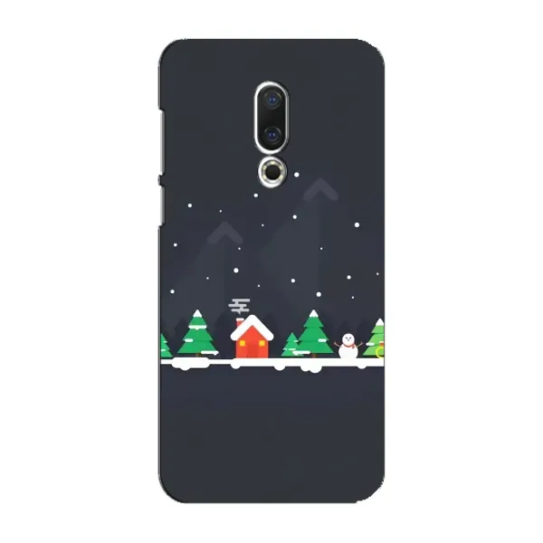 Чехол с рисунком «Город зимний» для Meizu 16 Plus