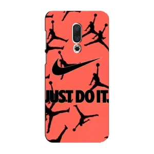 Силіконовый Чохол Nike Air Jordan на Мейзу 16 Плюс (Just Do It)