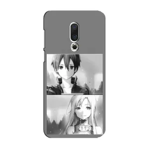 Чехол с персонажами АНИМЕ на Meizu 16 Plus (Кирито-Асуна)