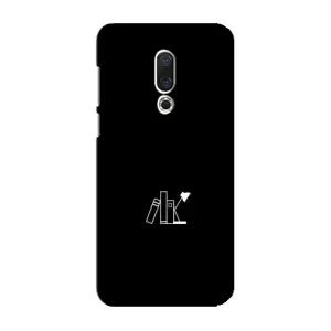 Чехол с картинками на черном фоне для Meizu 16 Plus (Книжки)