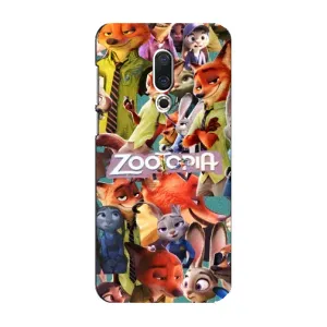 Силиконовый чехол с принтом Зоотрополіс для Meizu 16 Plus (Коллаж героев)
