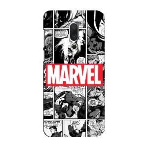 Силиконовый Чехол для Meizu 16 Plus (Комикс Марвел)