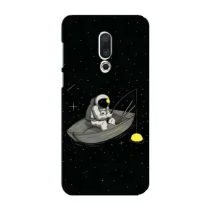 Силиконовый Чехол с принтом "Космонавты" на Meizu 16 Plus (Космонавт на рыбалке)