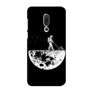 Силиконовый Чехол с принтом "Космонавты" на Meizu 16 Plus (Космонавт)