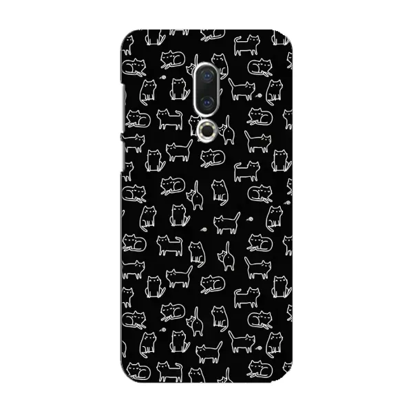 Чехол с рисунком «Котики на черном» для Meizu 16 Plus Чехол с рисунком «Котики на черном» для Meizu 16 Plus