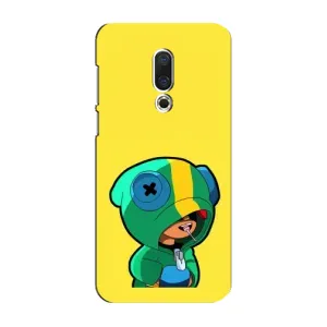 Чехол Бравл Старс для Meizu 16 Plus (Леон (LEON))