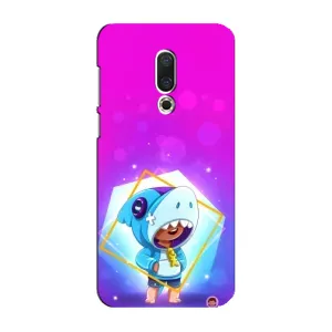 Чехол Бравл Старс для Meizu 16 Plus (Леон в костюме Акулы)