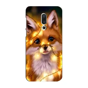 Чехол с Лисичкой для Meizu 16 Plus (Новогодний лисенок)