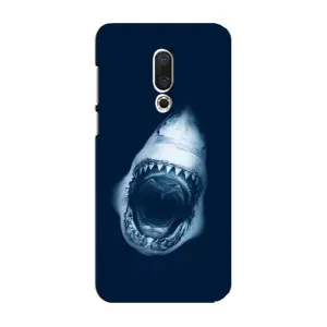 Силиконовый бампер с картинкой животных для Meizu 16 Plus (Пасть Акулы)