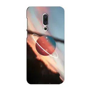 Чехол (ТПУ) с планетами на Meizu 16 Plus (Сатурн)
