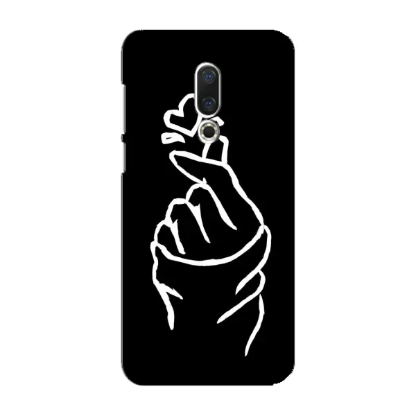 Чехол с рисунком «Сердце на черном» для Meizu 16 Plus Чехол с рисунком «Сердце на черном» для Meizu 16 Plus