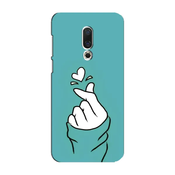 Чехол с рисунком «Сердечко на бирюзовом» для Meizu 16 Plus Чехол с рисунком «Сердечко на бирюзовом» для Meizu 16 Plus