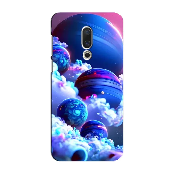 Чехол с рисунком «Синие планеты» для Meizu 16 Plus Чехол с рисунком «Синие планеты» для Meizu 16 Plus