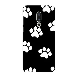 Бампер для Meizu 16 Plus с картинкой "Песики" (Следы собак)