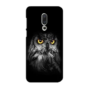 Чехлы с принтом СОВЫ для Meizu 16 Plus (Сова на чёрном)