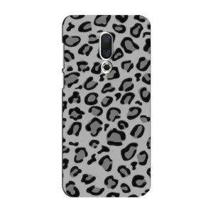 Чехол с леопардовым принтом на Meizu 16 Plus (Темный леопрад)