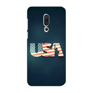 Чехол Флаг USA для Meizu 16 Plus (USA)