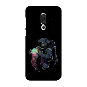Силиконовый Чехол с принтом "Космонавты" на Meizu 16 Plus (В руках земля)