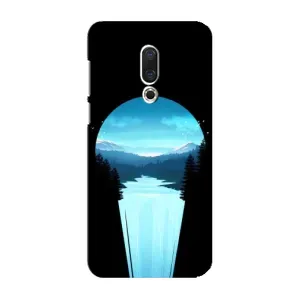 Літній Чохол на Meizu 16 Plus (Синій Водоспад)