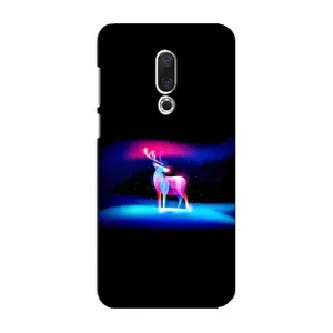 Силиконовый бампер с картинкой животных для Meizu 16 Plus (Яркий олень)